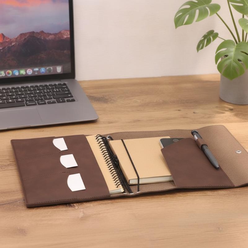 Vintage Leather Journal Notebook - غلاف دفتر يوميات من الجلد العتيق