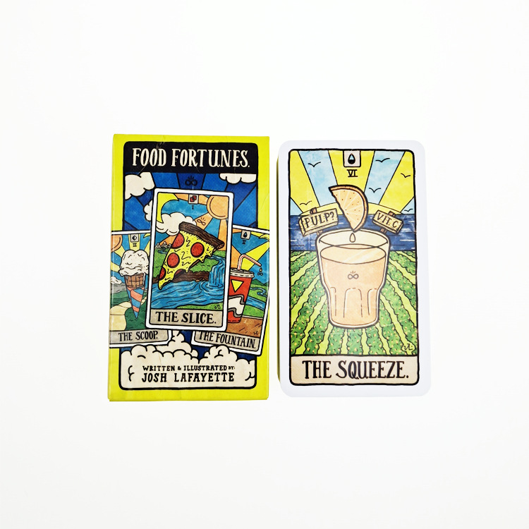جديد 78 مصور الغذاء والشراب بط - مراجعة Tarot Deck With Guidebook وسعره
