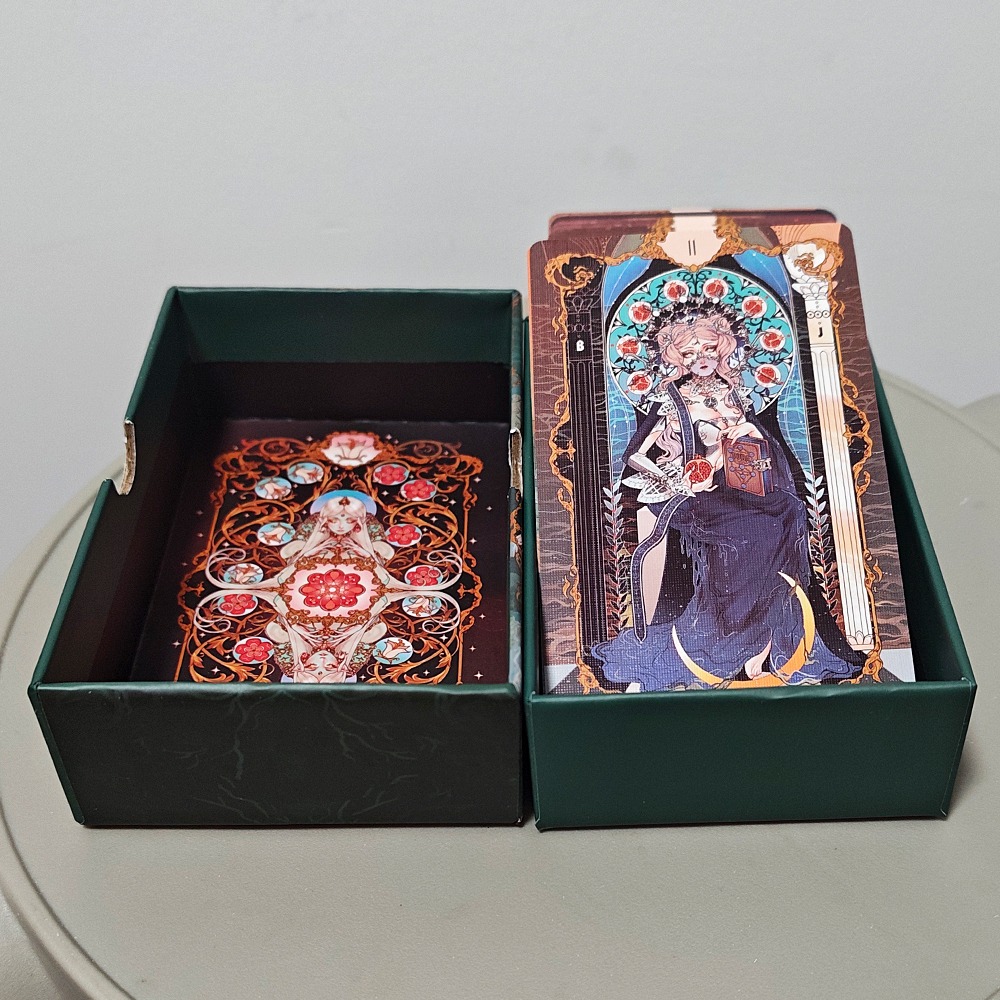 بطاقات تاروت آرت نوفو مزدوجة ا - مراجعة Tarot Deck With Guidebook وسعره