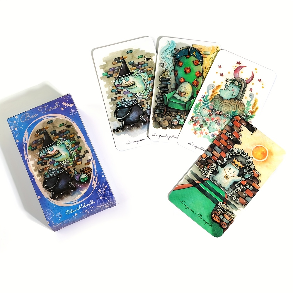 بطاقة قراءة Boo Tarot Deck Gho - مراجعة Tarot Deck With Guidebook وسعره