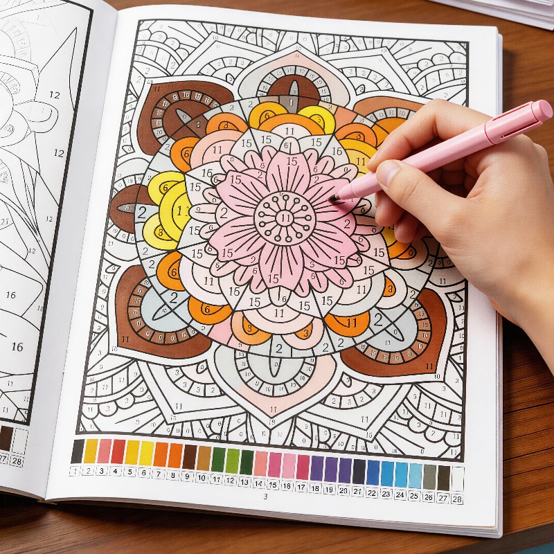 كتاب تلوين للبالغين بتصاميم حي - مراجعة Adult Coloring Book Stress Relief وسعره